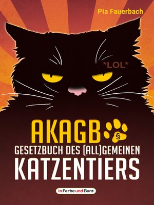 cover image of AKAGB--Gesetzbuch des (all)gemeinen Katzentiers